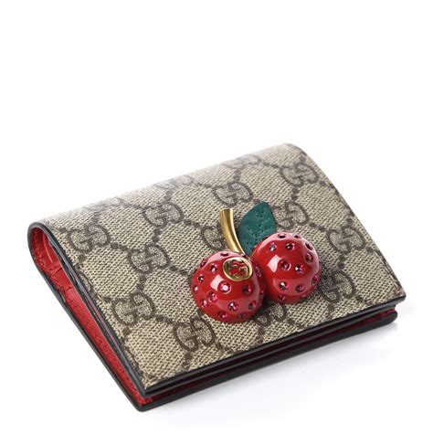 gucci cherry card case|gucci card case sale.